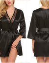 Soft Silk Lace Dressing Gown