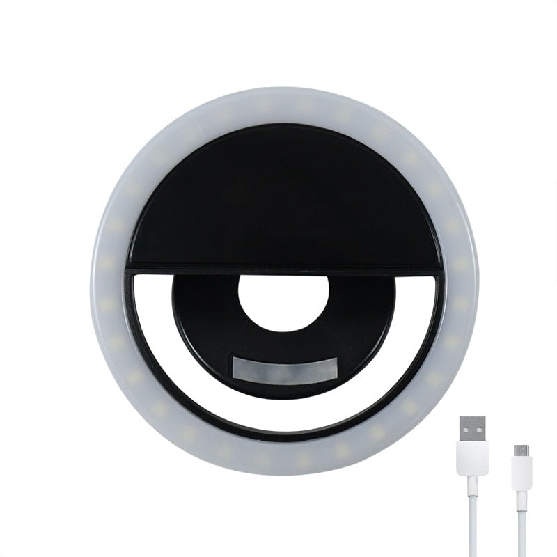 USB/Battery Powered Led Selfie Ring Light for Mobile Phone 8 cm