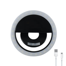 Load image into Gallery viewer, USB/Battery Powered Led Selfie Ring Light for Mobile Phone 8 cm
