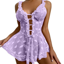 Cargar imagen en el visor de la galería, 2023 Hollow Sexy Transparent Nightwear Set
