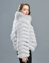 Luxury Real Fox Fur Coat(Reversible) With High-Grade Silk Liner