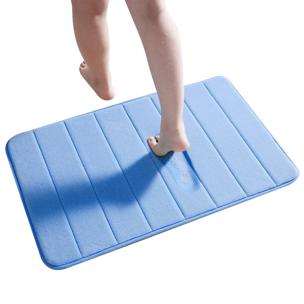 Velvet Solid Color Non-slip Bath Mat