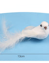 2PC White Simulation Dove Imitation Bird