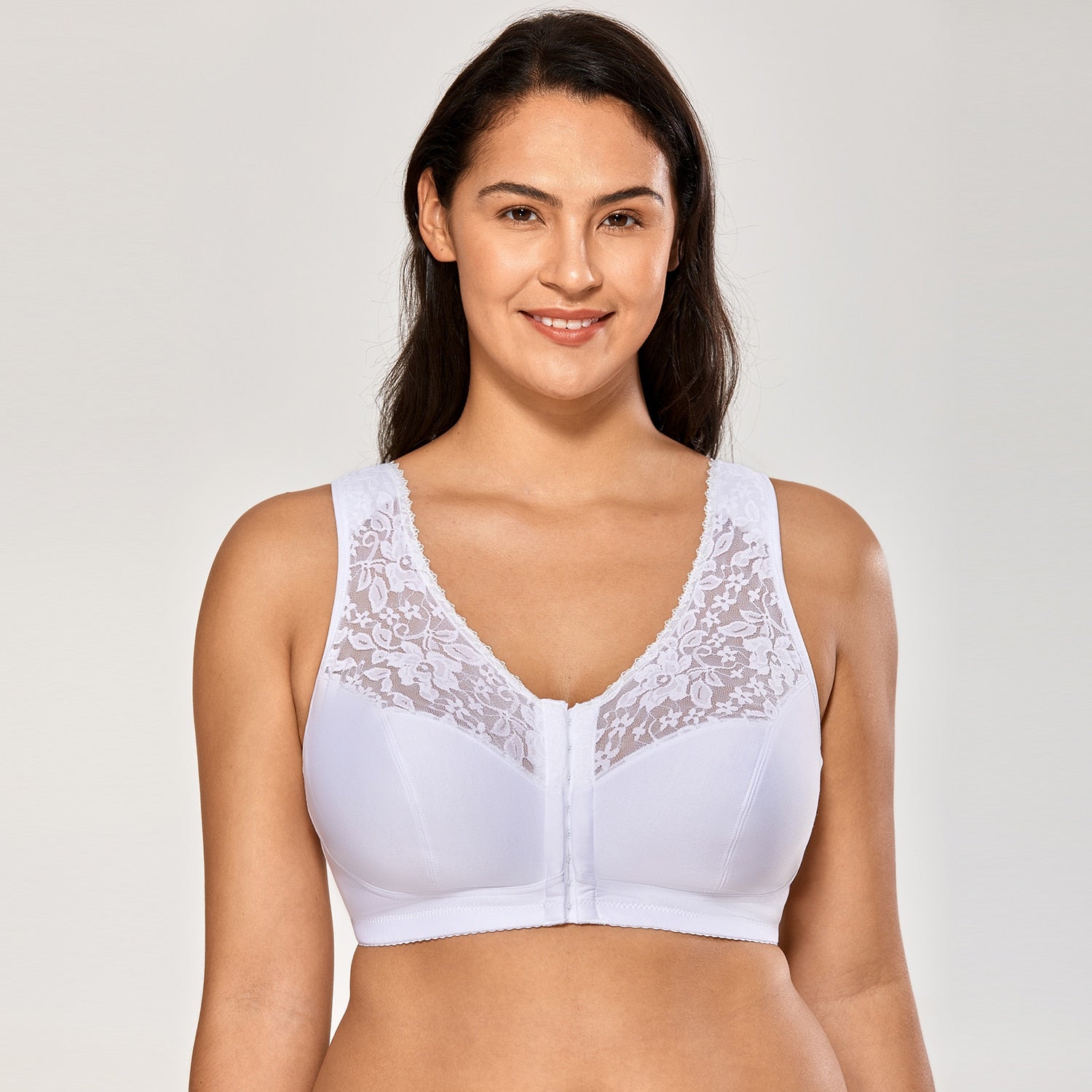 High Quality Full Coverage Wire Free Floral Lace Bra