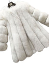 Elegant Windproof Thick Faux Fox Fur Long Coat