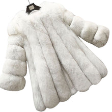 Load image into Gallery viewer, Elegant Windproof Thick Faux Fox Fur Long Coat
