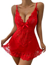 Satin Lace Sexy Sling Nightdress