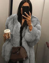 High Quality Elegant Thick Warm Fur Coat