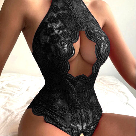 One Piece Push-Up Bra Lace Bodysuit
