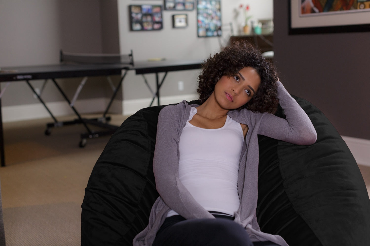 Sofa Sack Bean Bag Chair Memory Foam Lounger w/ Micro suede