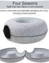 Donut Bed with Zipper Cat House