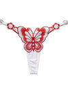 Cute Butterfly Embroidery Women Thongs