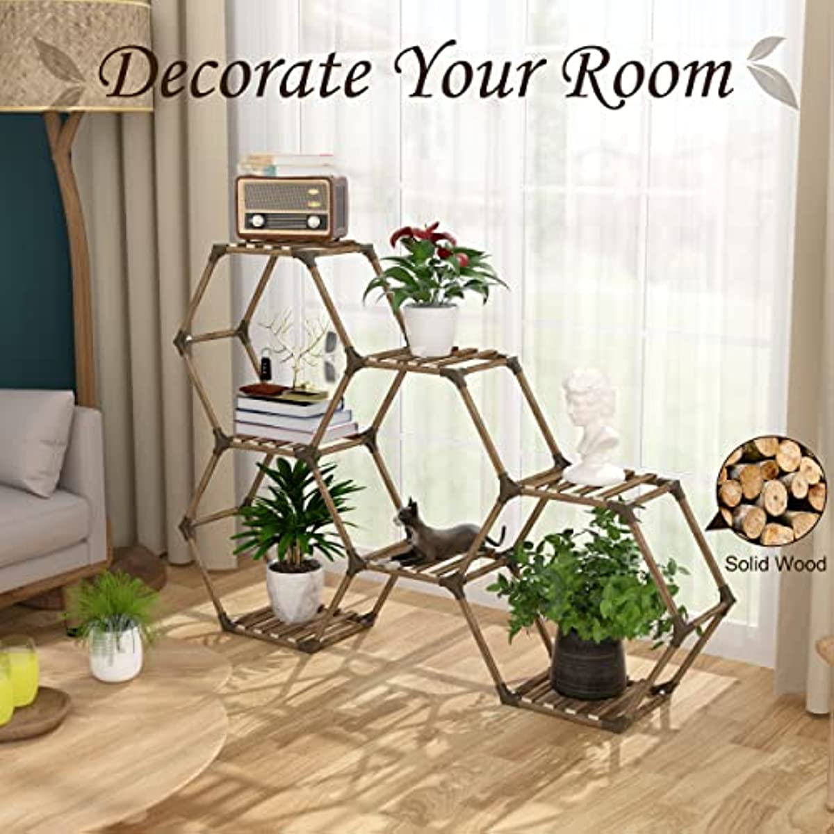 Hexagonal Plant Stand