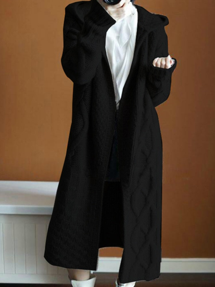 Cardigan Casual hooded coat sweater