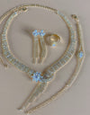 Silver Color Rhinestone Crystal Bridal Jewelry Sets