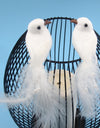 2PC White Simulation Dove Imitation Bird