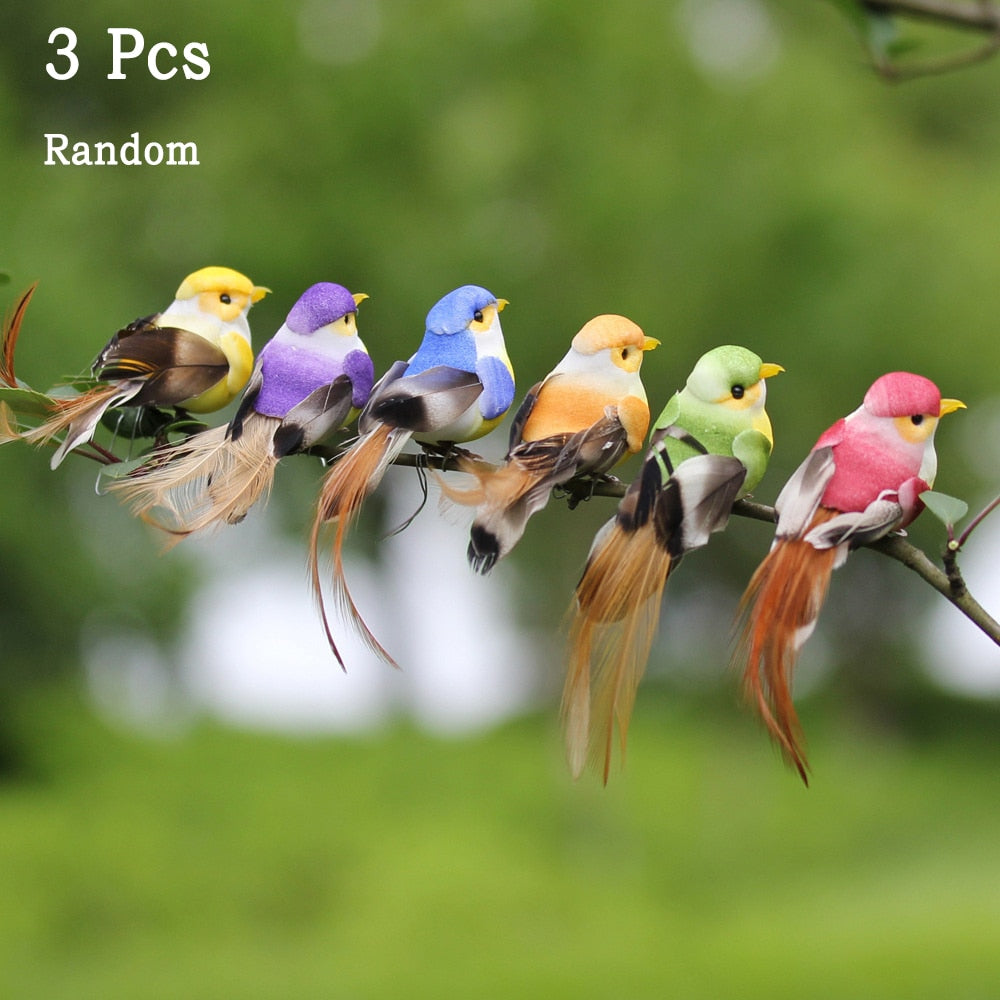 25cm Handmade Simulation Parrot Lawn Figurine