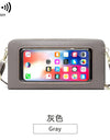 Mini Shoulder Bag Touch Screen Mobile Phone Transparent Bag