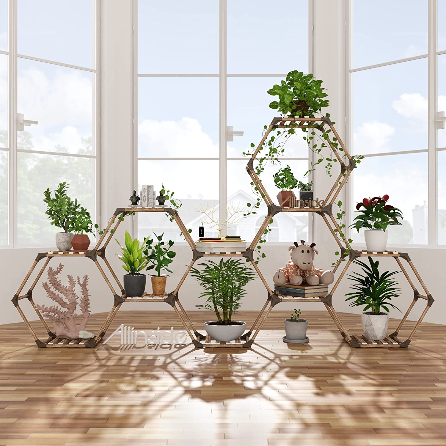 Hexagonal Plant Stand