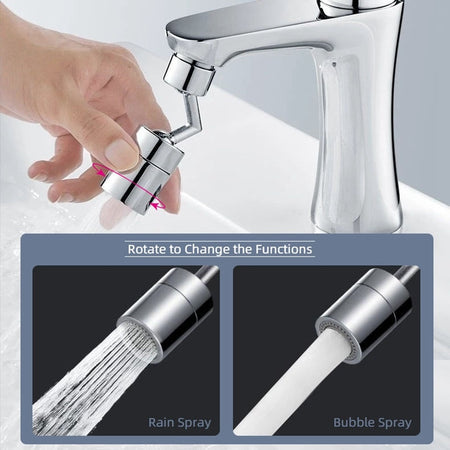 Universal Multifunctional 720 Rotatable Faucet Extender Sprayer