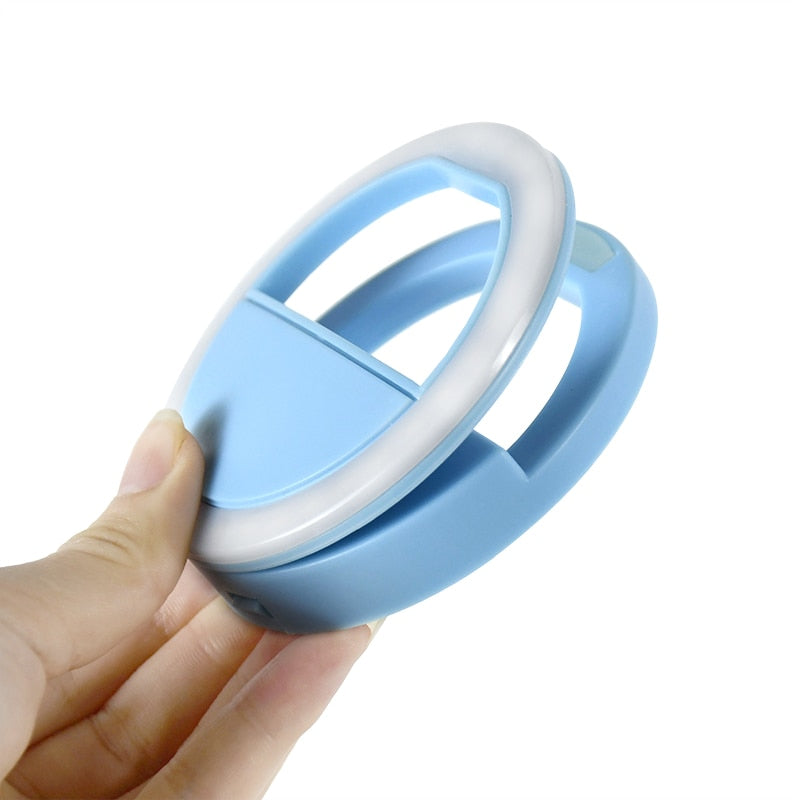 USB/Battery Powered Led Selfie Ring Light for Mobile Phone 8 cm
