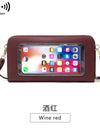 Mini Shoulder Bag Touch Screen Mobile Phone Transparent Bag
