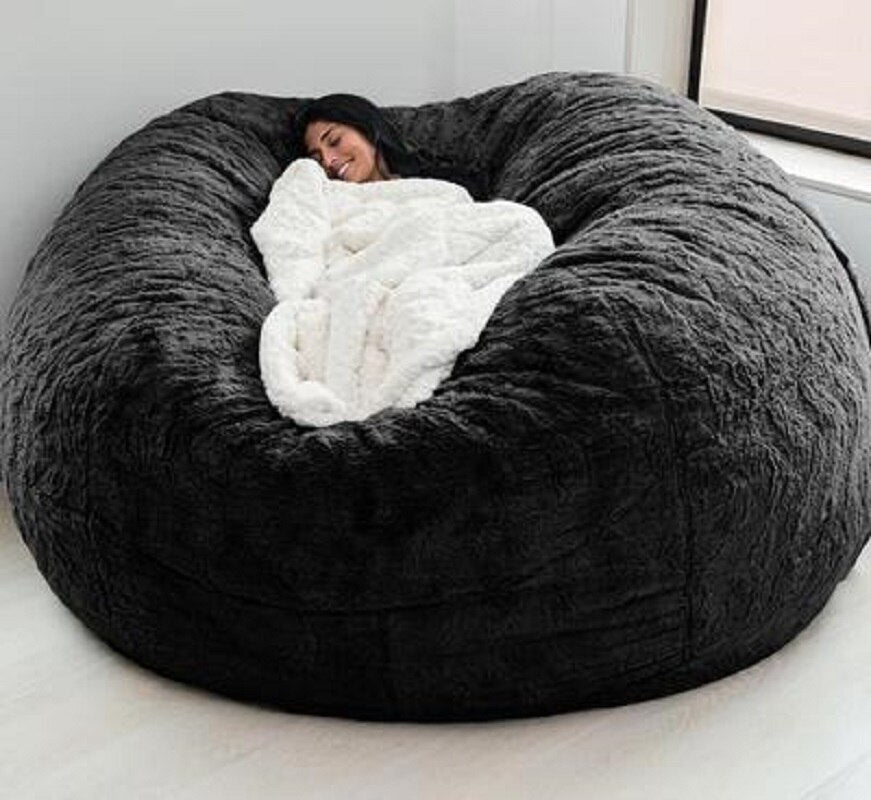 Giant Fur Bean Bag Lazy Sofa Bed