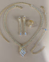 Silver Color Rhinestone Crystal Bridal Jewelry Sets