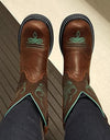 Embroidered Mid-calf Comfort Western Boots