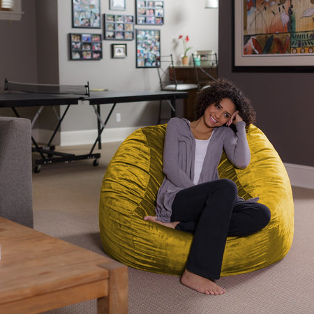 Sofa Sack Bean Bag Chair Memory Foam Lounger w/ Micro suede