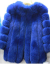 Elegant Windproof Thick Faux Fox Fur Long Coat
