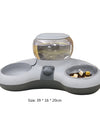 Automatic Dog/Cat Food Bowl Feeder With Water Fountain
