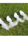 2PC White Simulation Dove Imitation Bird