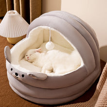 Load image into Gallery viewer, LARGE Indoor Warm Winter Cushion Bed/Cave for Cats
