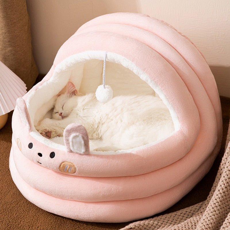 LARGE Indoor Warm Winter Cushion Bed/Cave for Cats
