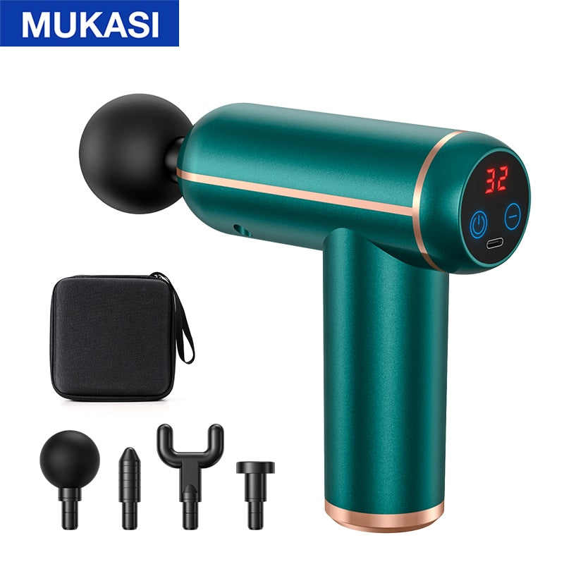 Portable Percussion Pistol Massager For Body Neck Deep Tissue Muscle