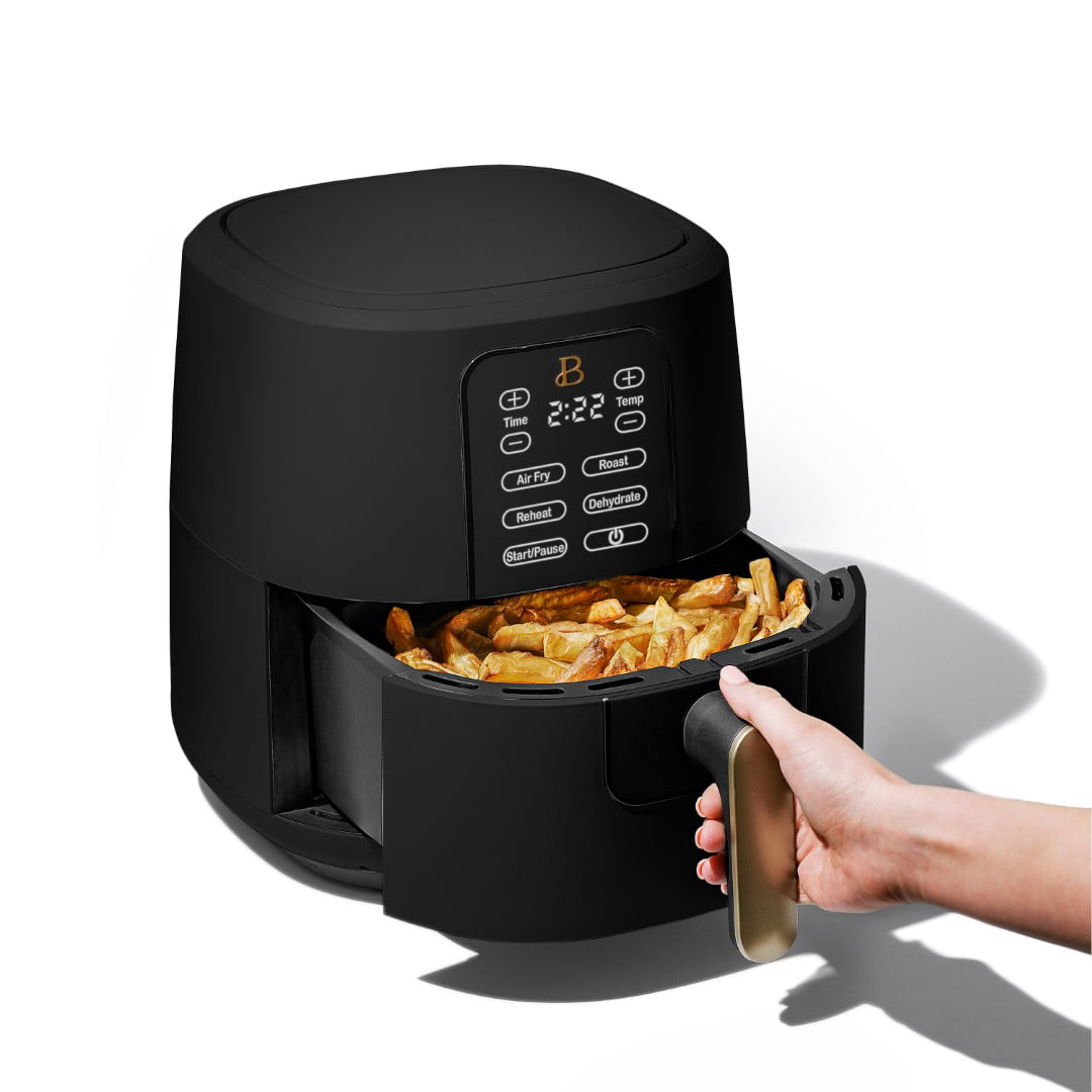 Beautiful 6 Quart Touchscreen Air Fryer, Black Sesame by Drew Barrymore