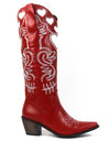 Heart Pointed Toe Embroidery Cowgirl Western Boots