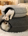 Donut Bed with Zipper Cat House