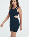 Asymmetric Sleeveless Hollow out Dress