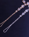 Silver Color/Gold Color Rhinestone Toe Loop Anklet