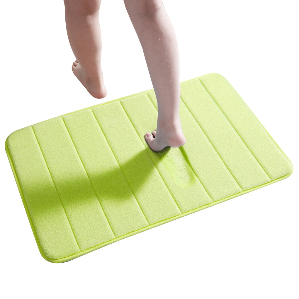 Velvet Solid Color Non-slip Bath Mat