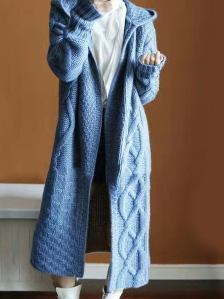 Cardigan Casual hooded coat sweater