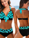 Two-piece Floral Print Bikini Set XS-8XL