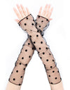 Fishnet Fingerless Long Gloves