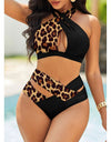 Halter Two Piece Printed Bathing Suit S-5XL