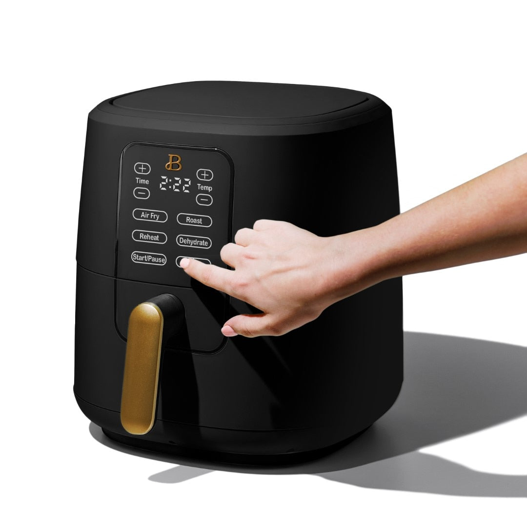 Beautiful 6 Quart Touchscreen Air Fryer, Black Sesame by Drew Barrymore