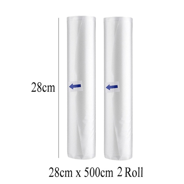 2 Rolls /Lot Kitchen Food Vacuum Bag Storage Bags for Vacuum Sealer