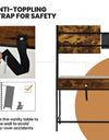 Industrial Vanity Table with 3-Height Adjustable Mirror/Dressing Makeup Table And Drawer