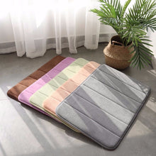 将图片加载到图库查看器，Velvet Solid Color Non-slip Bath Mat
